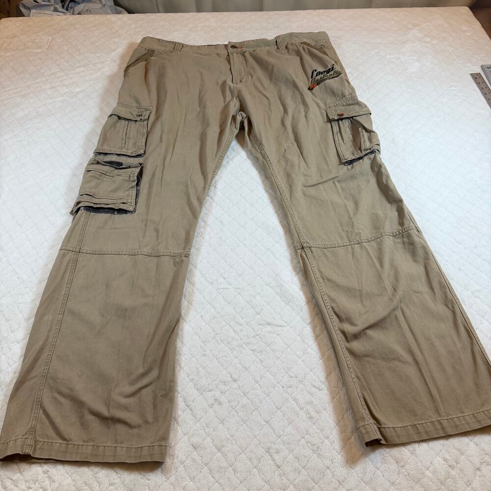 Coogi Australia vintage khaki & Camo relaxed fit cargo pants Men’s 48 - EUC